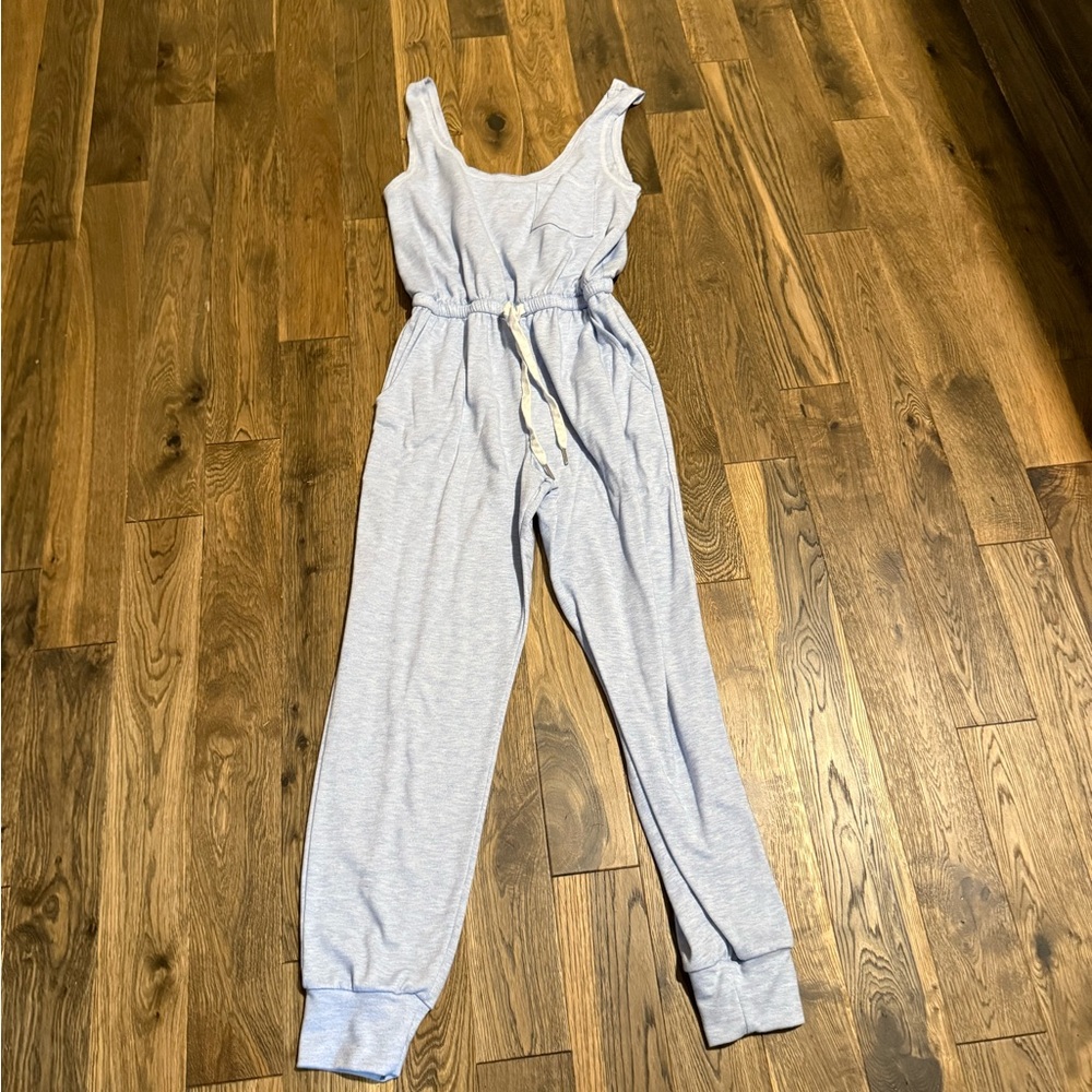 Women’s light blue jumpsuit. Size small